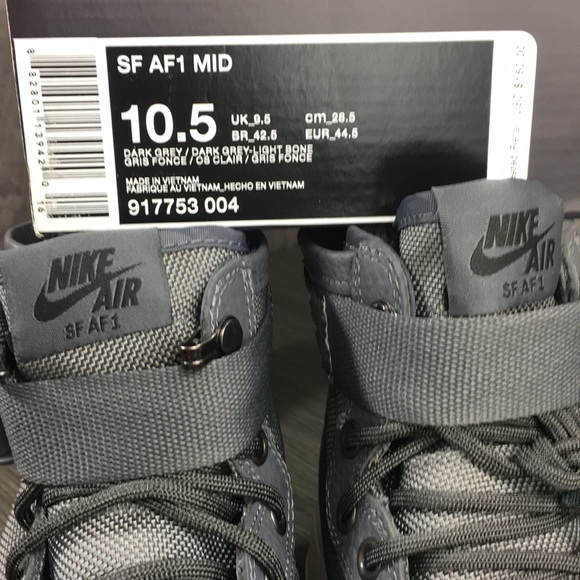Nike SF AF1 MID dark grey/dark grey-light bone - Picture 8 of 8